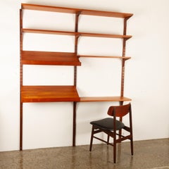 Danish Teak Wall Unit by Poul Cadovius for Cado, 1960s