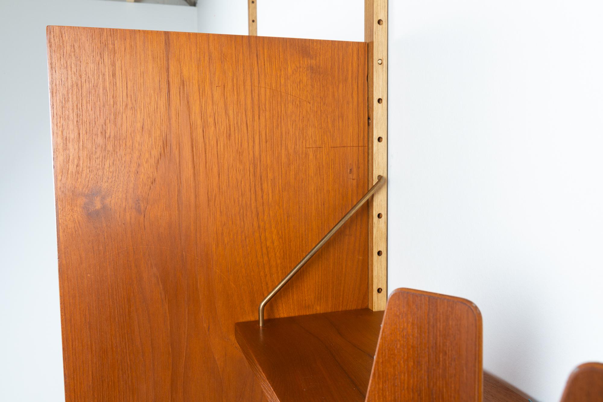Danish Teak Wall Unit by PS System 1960s 6
