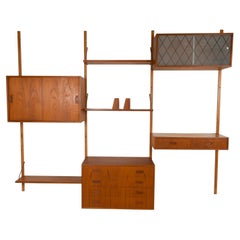 Danish Teak Wall Unit by PS System 1960s
