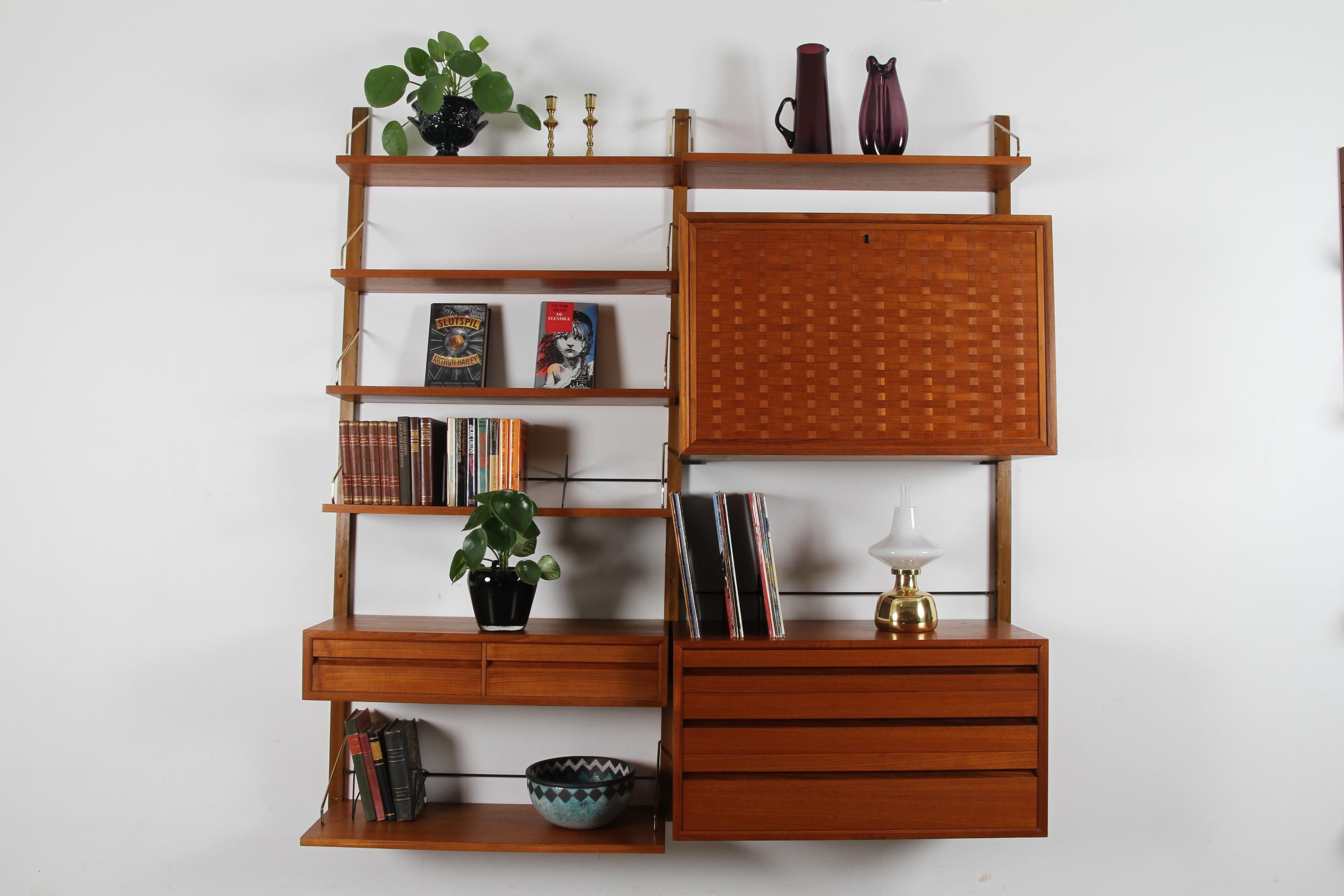 Danish Teak Wall Unit 