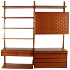 Danish Teak Wall Unit "Royal" by Poul Cadovius for Cado, 1960s