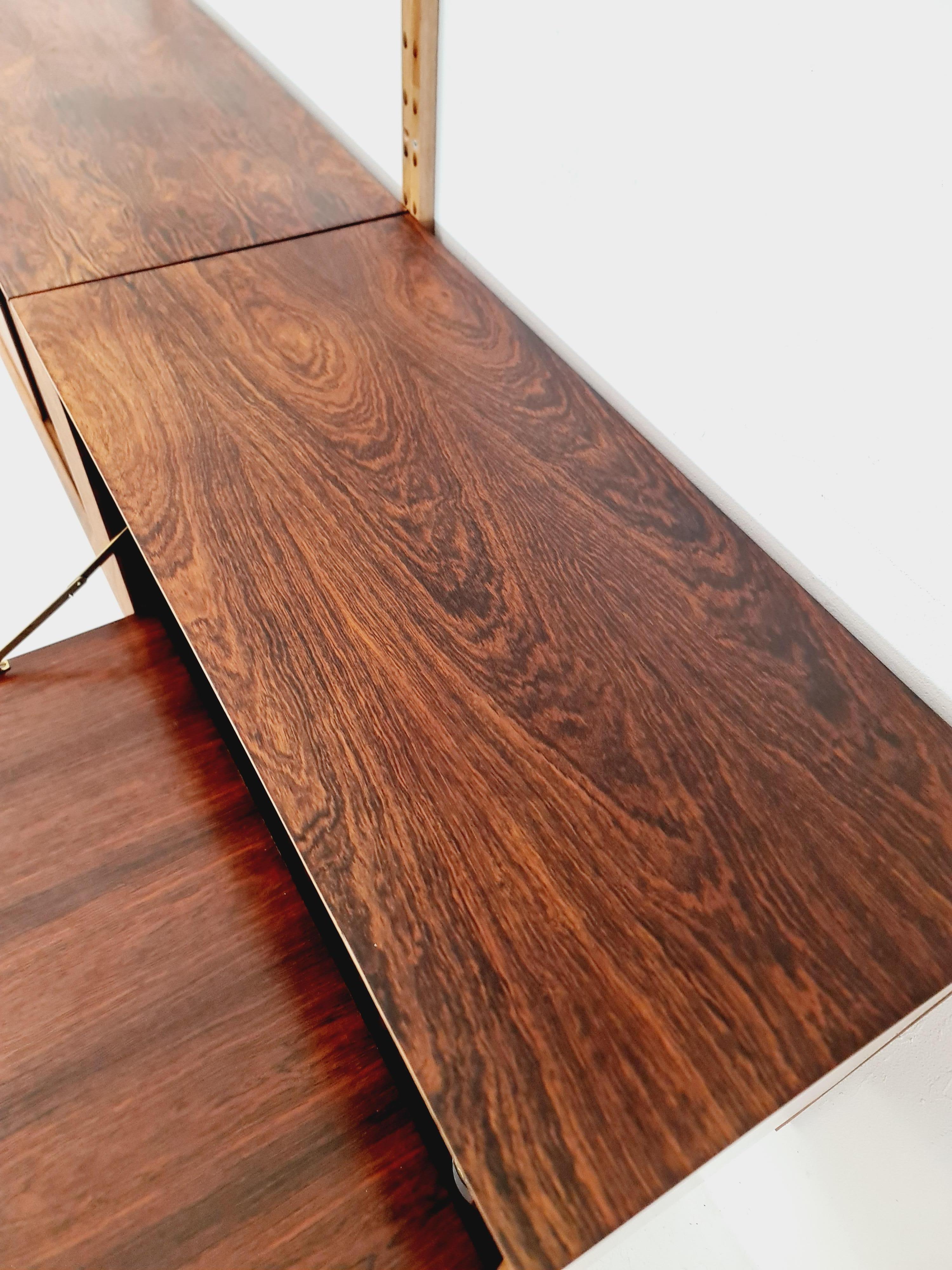 Danese Pensile danese in teak con mobile bar  di Poul Cadovius per Cado, Danimarca, 1960 in vendita