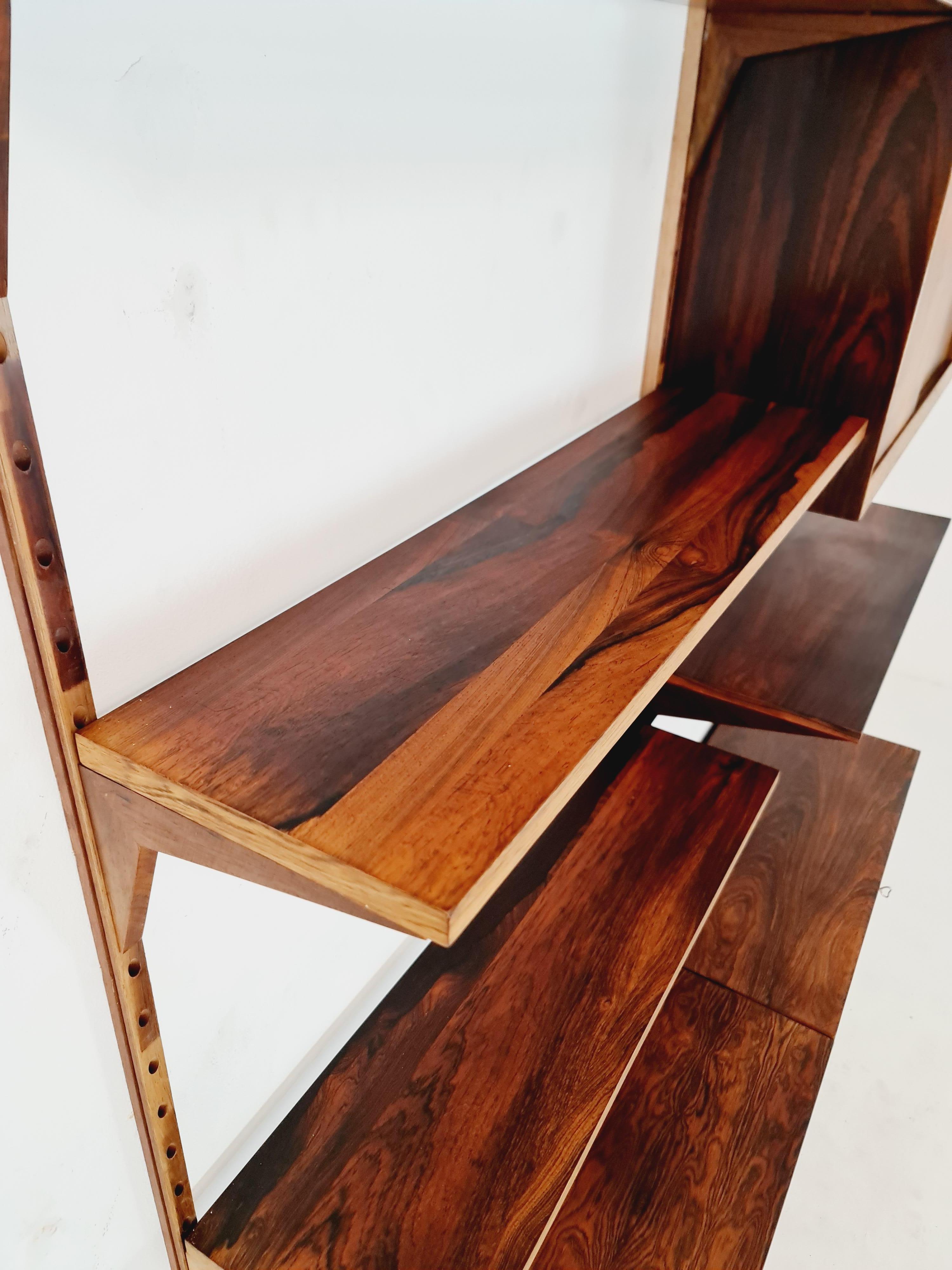 Pensile danese in teak con mobile bar  di Poul Cadovius per Cado, Danimarca, 1960 in vendita 2