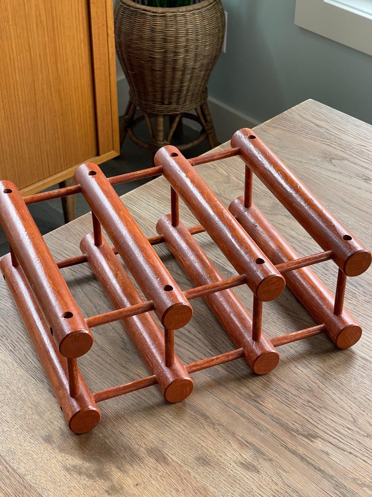 Danish Teak Wine Rack by Richard Nissen for Langaa Denmark, 1960s For ...