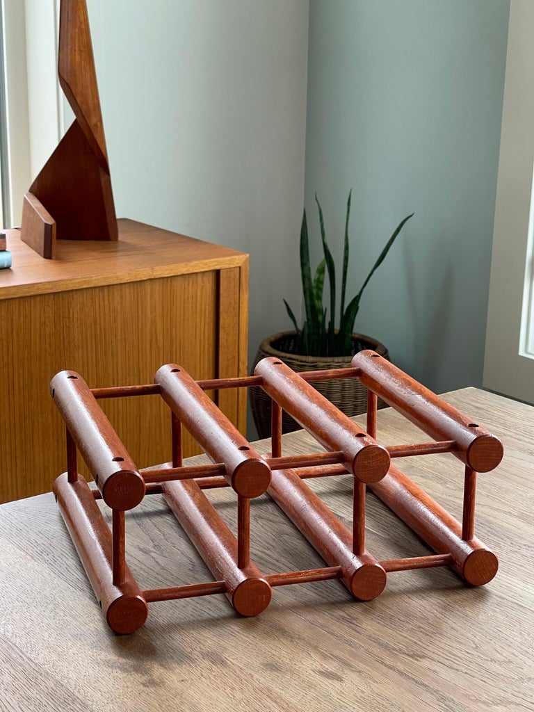 Danish Teak Wine Rack by Richard Nissen for Langaa Denmark, 1960s For ...