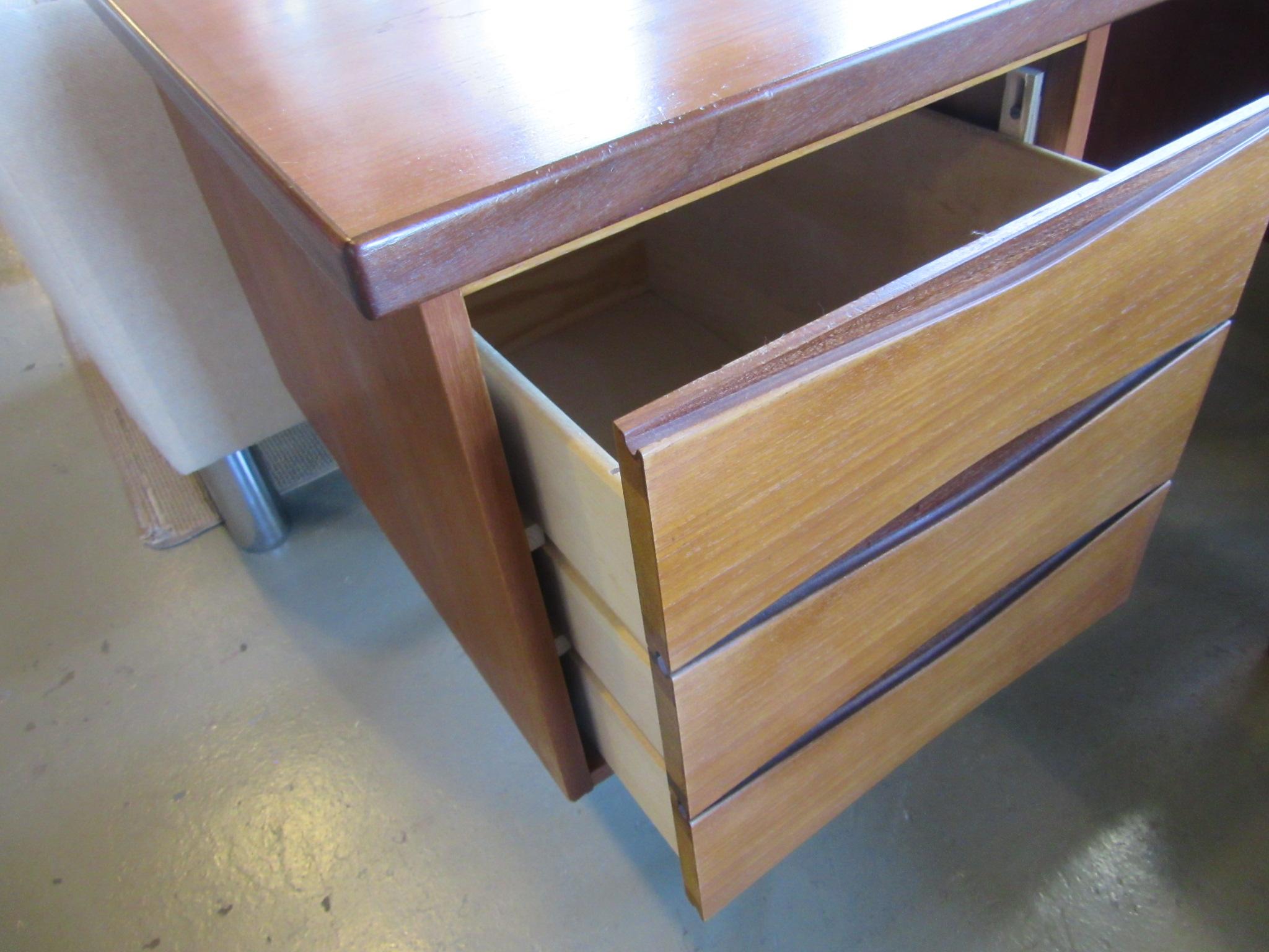 20th Century Danish Teak Wood Desk Arne Vodder Attribution