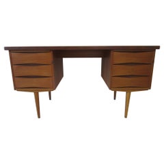 Danish Teak Wood Desk Arne Vodder Attribution