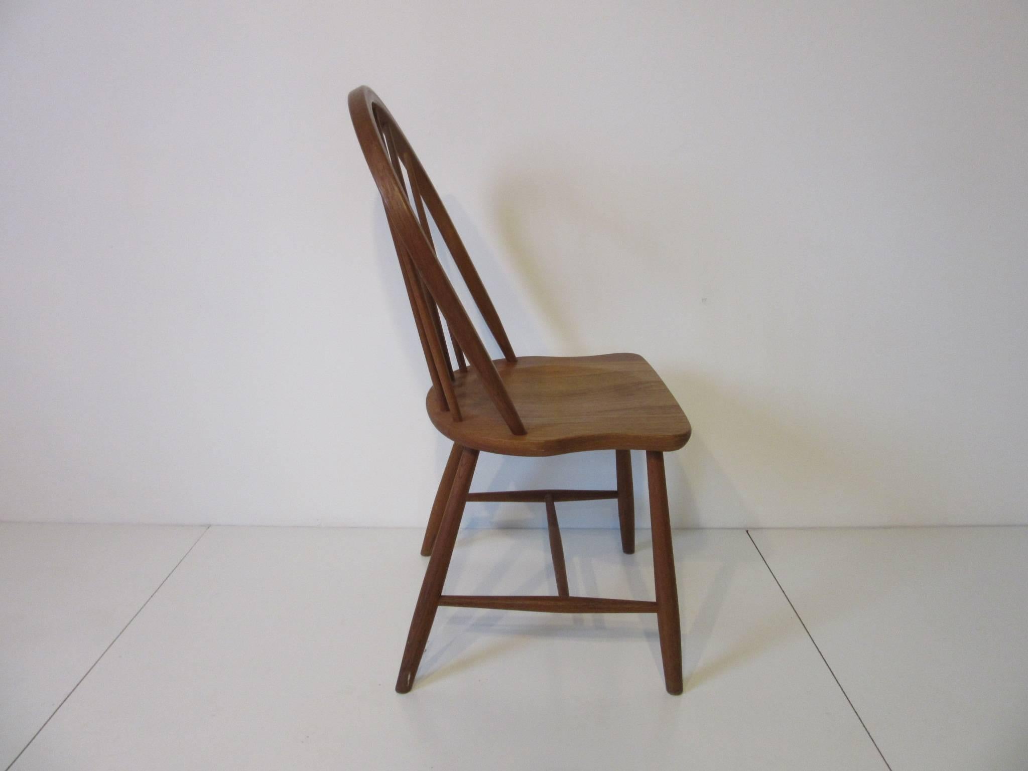 teak wood office chair