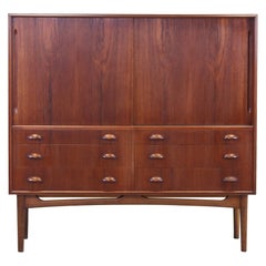 Danish Teak Mid Century Modern design Highboard, 1960's Denmark