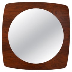 Specchio danese in legno di teak, intorno agli anni ’60