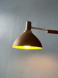 Danish Teak Wood Wall Lamp with Extendable Arm, 1970's