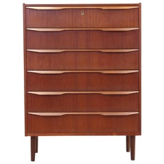 Danish Teak Wooden Chest of Drawers