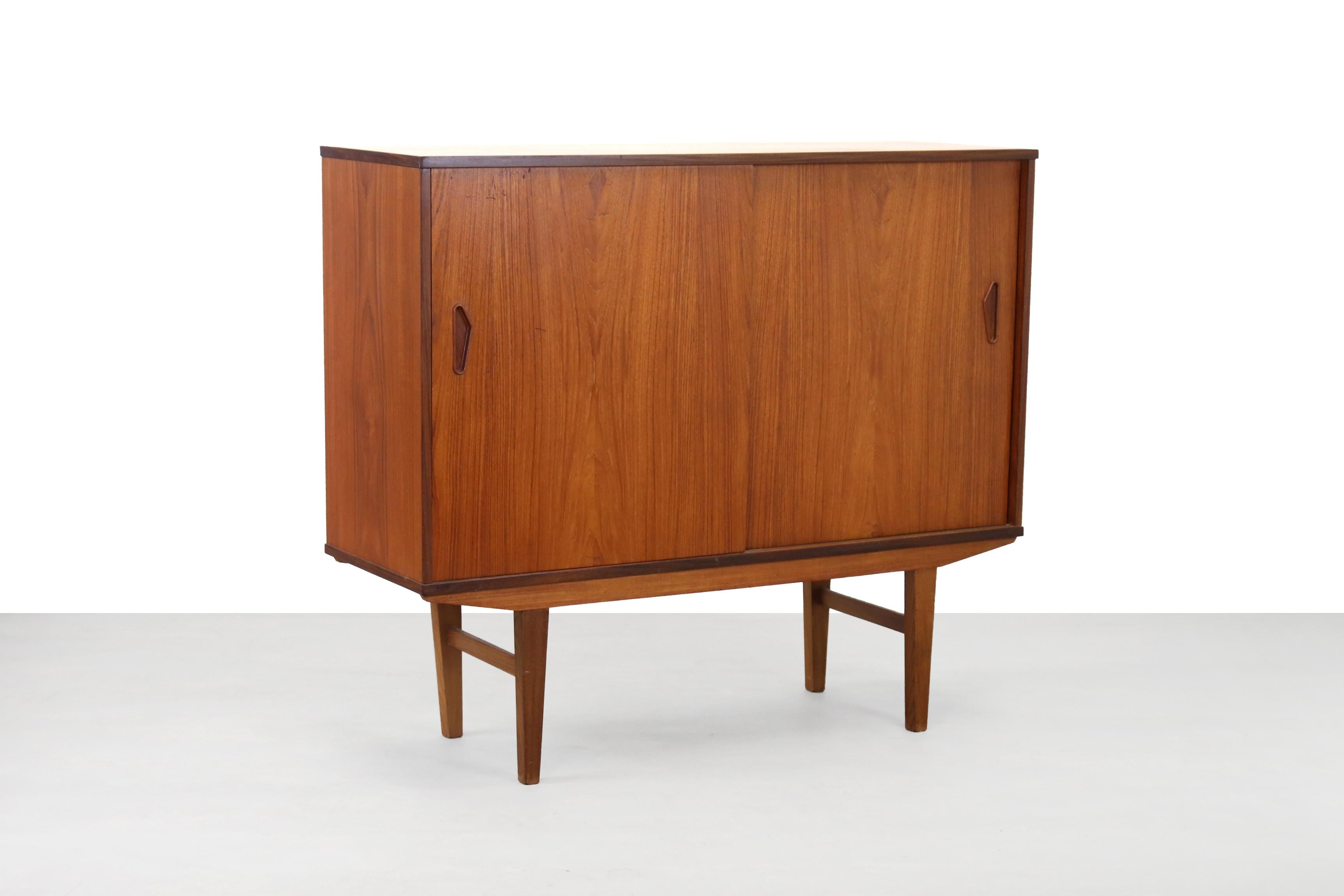 20th Century Danish Teak Wooden Highboard