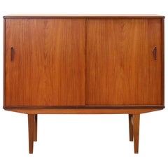 Retro Danish Teak Wooden Highboard