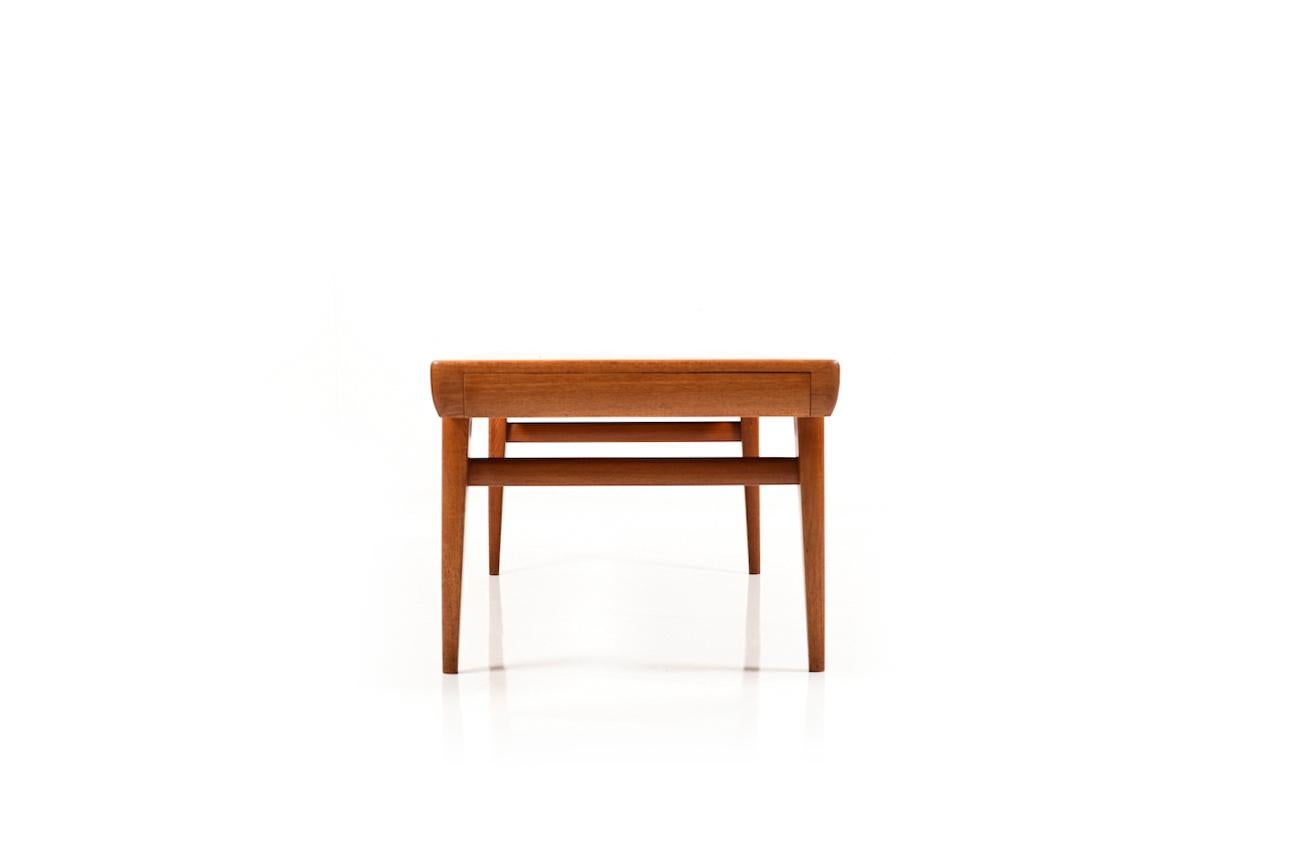 Danish Teak Wooden Sofa Table by Johannes Andersen For Sale 1