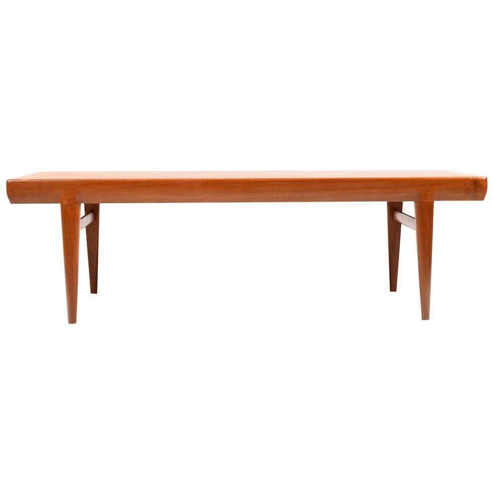 Danish Teak Wooden Sofa Table by Johannes Andersen For Sale
