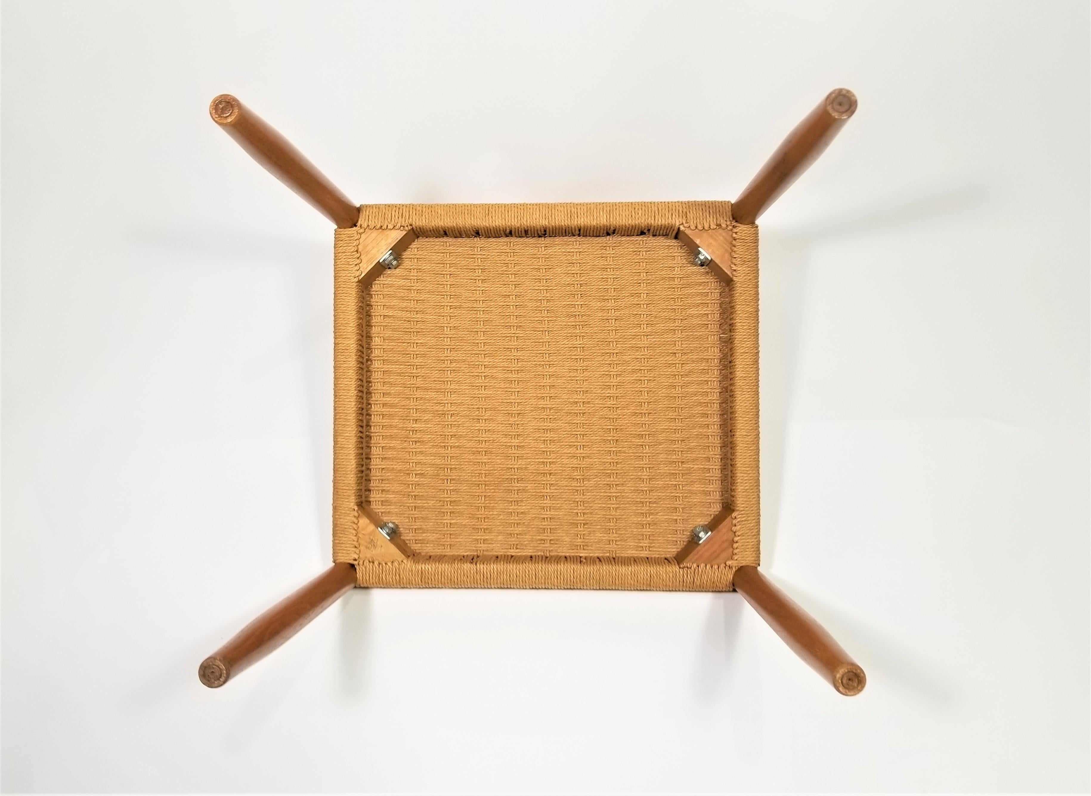 Poul Volther for Frem Rojle Danish Teak Woven Chair Midcentury 1960s  For Sale 11