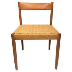 Poul Volther for Frem Rojle Danish Teak Woven Chair Midcentury 1960s 