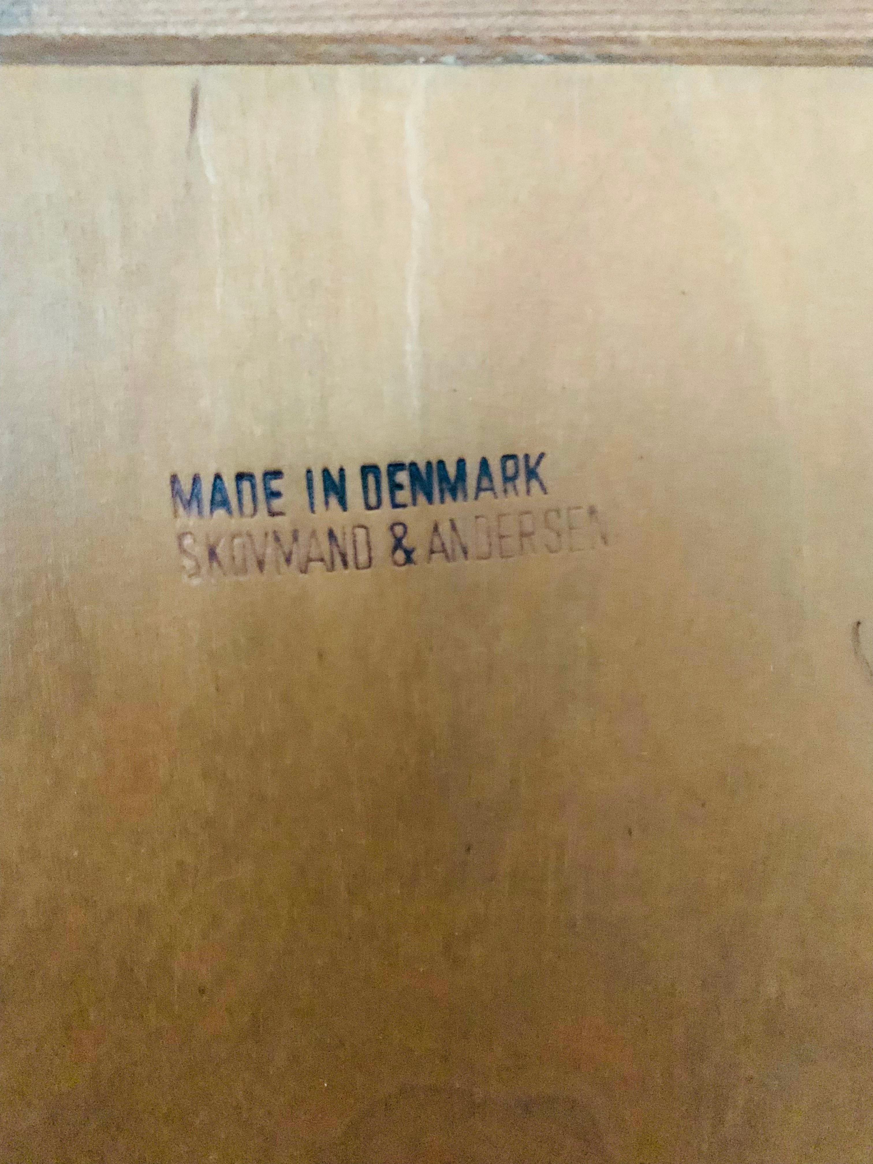 Armario esquinero danés de madera de teca de Arne Hovmand-Olsen para Skovmand and Andersen en venta 9