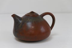 Danish Teapot in Glazed Ceramic by Eva Stæhr-Nielsen for Saxbo, 1950s.
