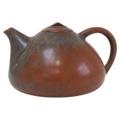 Danish Teapot in Glazed Ceramic by Eva Stæhr-Nielsen for Saxbo, 1950s.