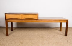 Banc téléphonique danois, meuble d'entrée, en bois de rose par Wards Ateljéer AB, 1960.
