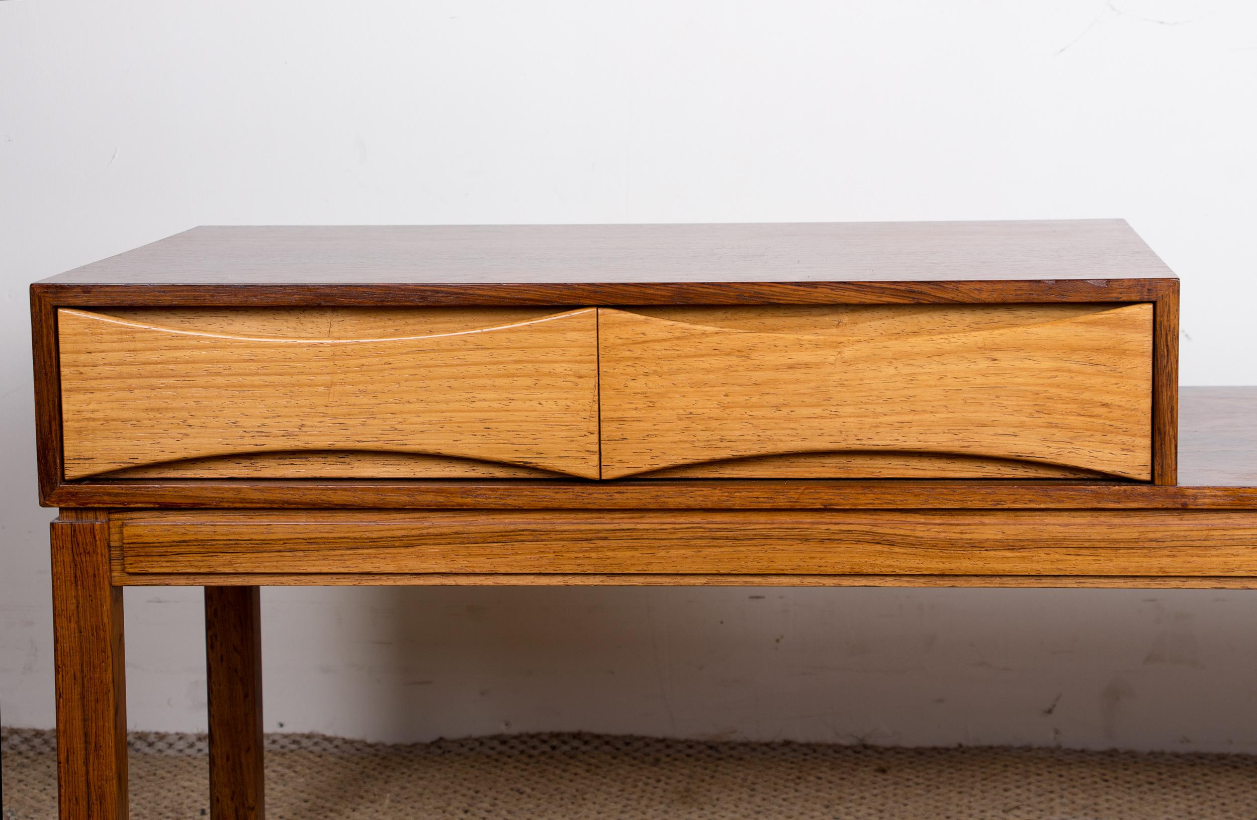 Scandinavian Modern Danish Telephone bench, hall furniture, in Rosewood by Wards Ateljéer AB, 1960.
