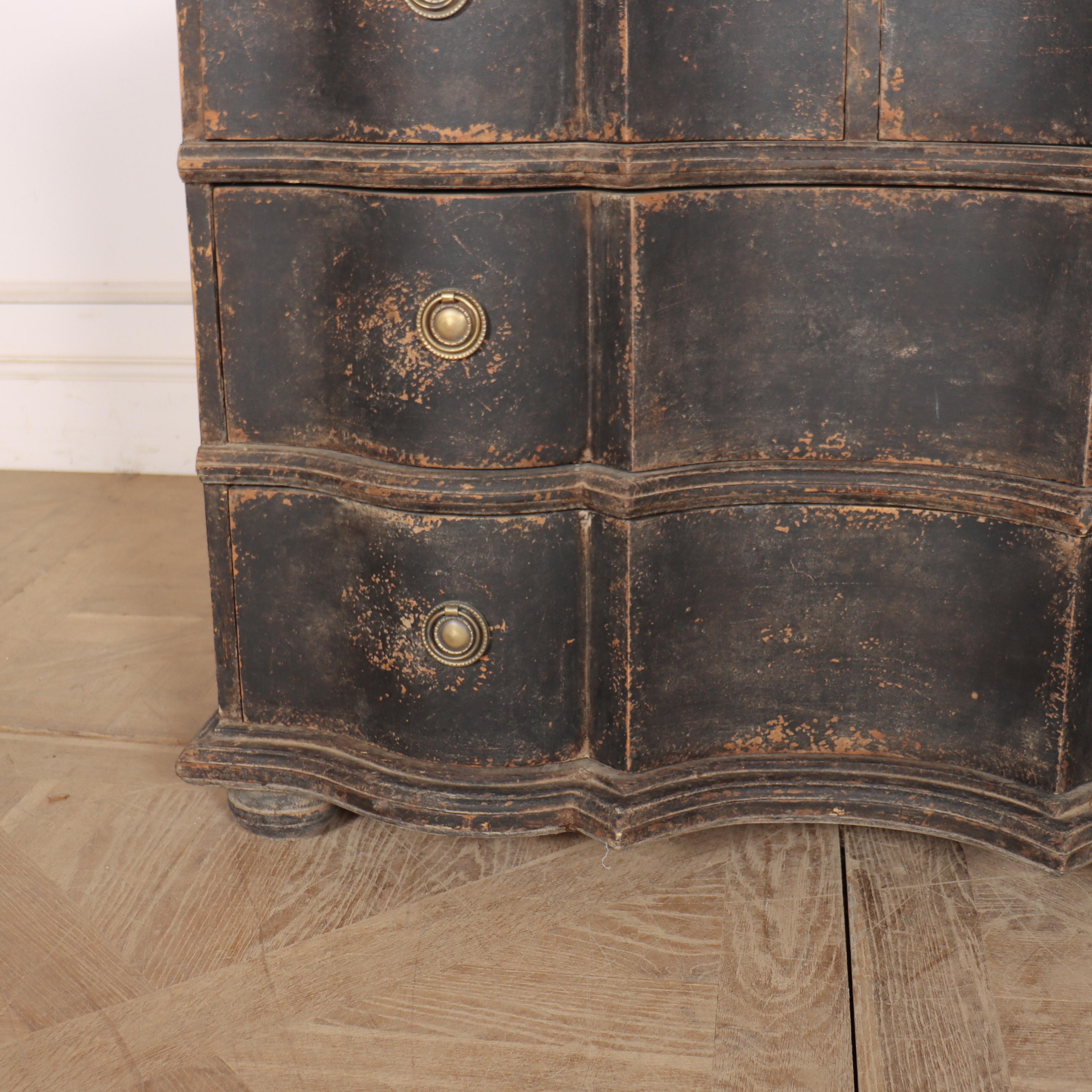 Pine Danish Three Drawer Commode For Sale