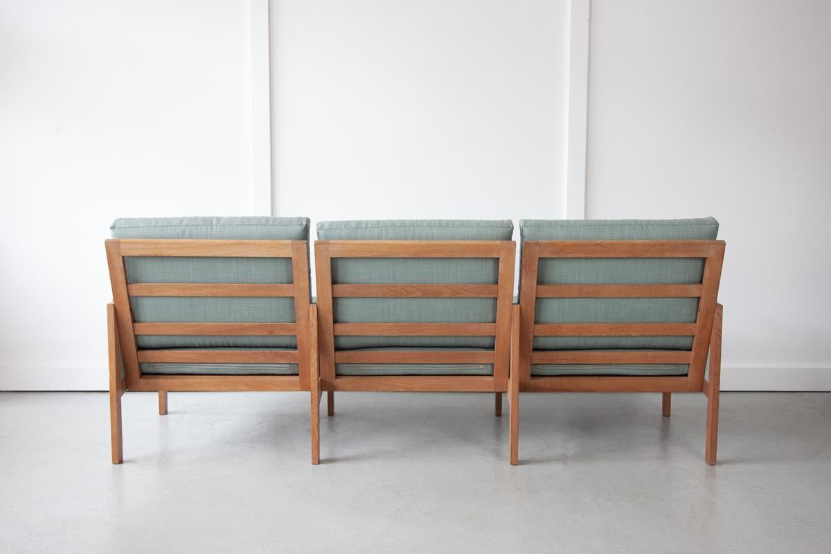20th Century Danish Three-Seater Sofa by Illum Wikkelsø, Mid Century For Sale