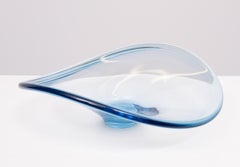 Dänische Thule Serie Kunstglasschale von Per Lütken für Holmegaard, 1960er Jahre