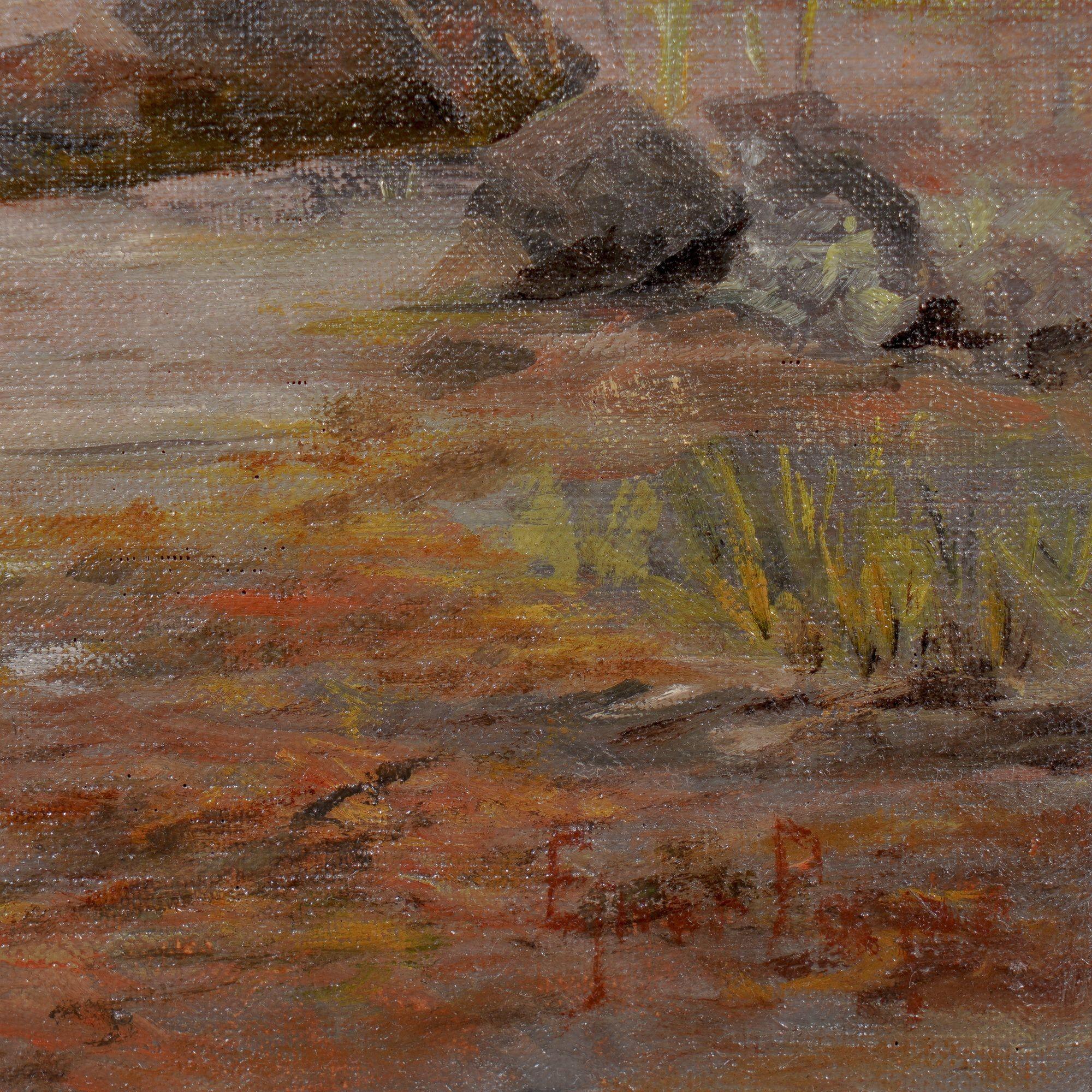 20th Century Danish tonalist shoreline seascape, c. 1910 For Sale