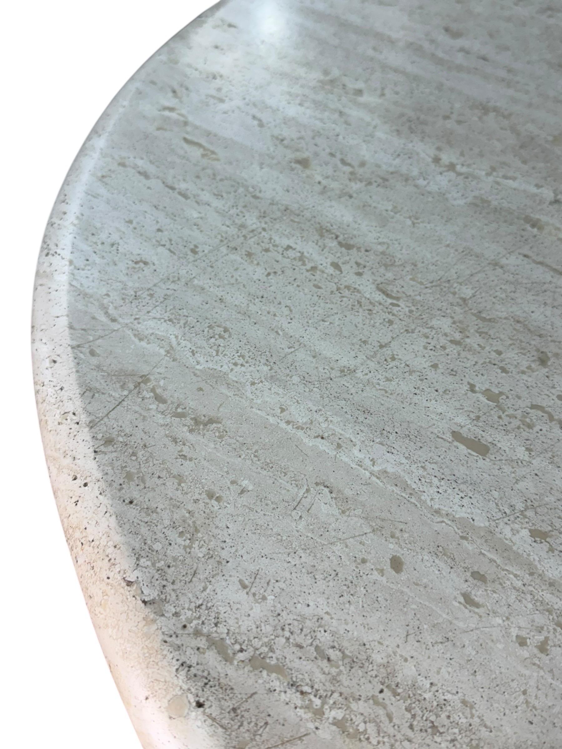 Danish Travertine Dining Table Made by Marmorhuset For Sale 4