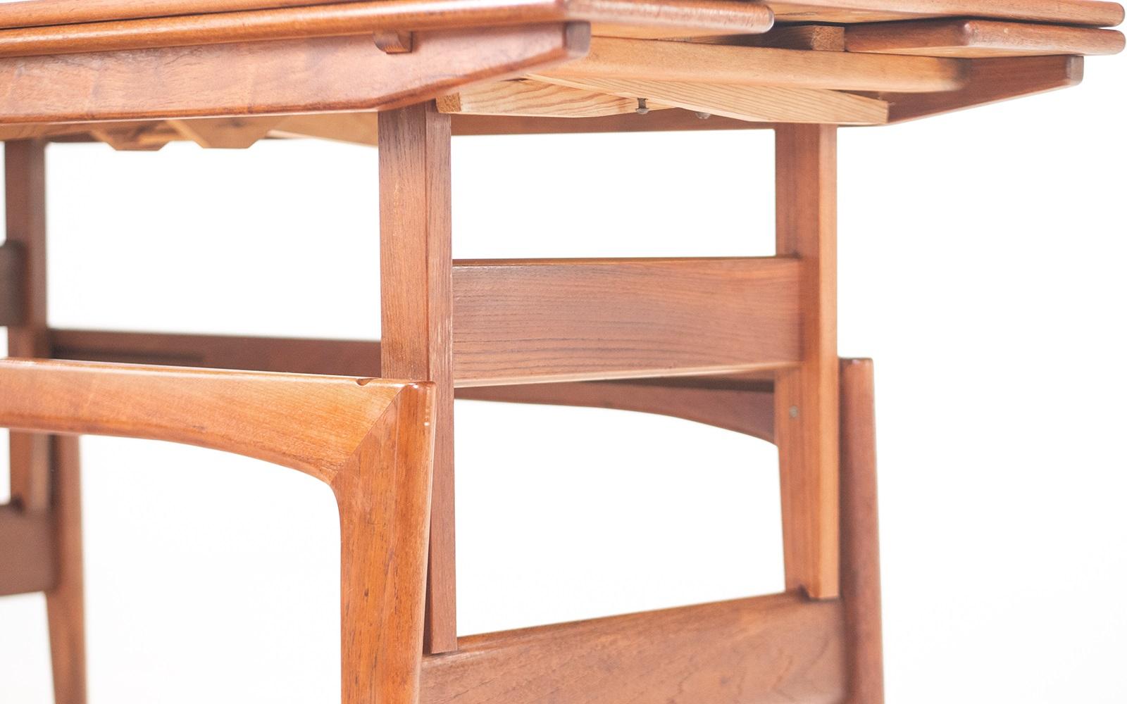 Scandinavian Danish Trioh Teak Metamorphic Dining Coffee Table Mid Century 1960s For Sale