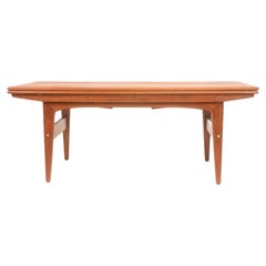 Danish Trioh Teak Metamorphic Dining Coffee Table Mid Century 1960s