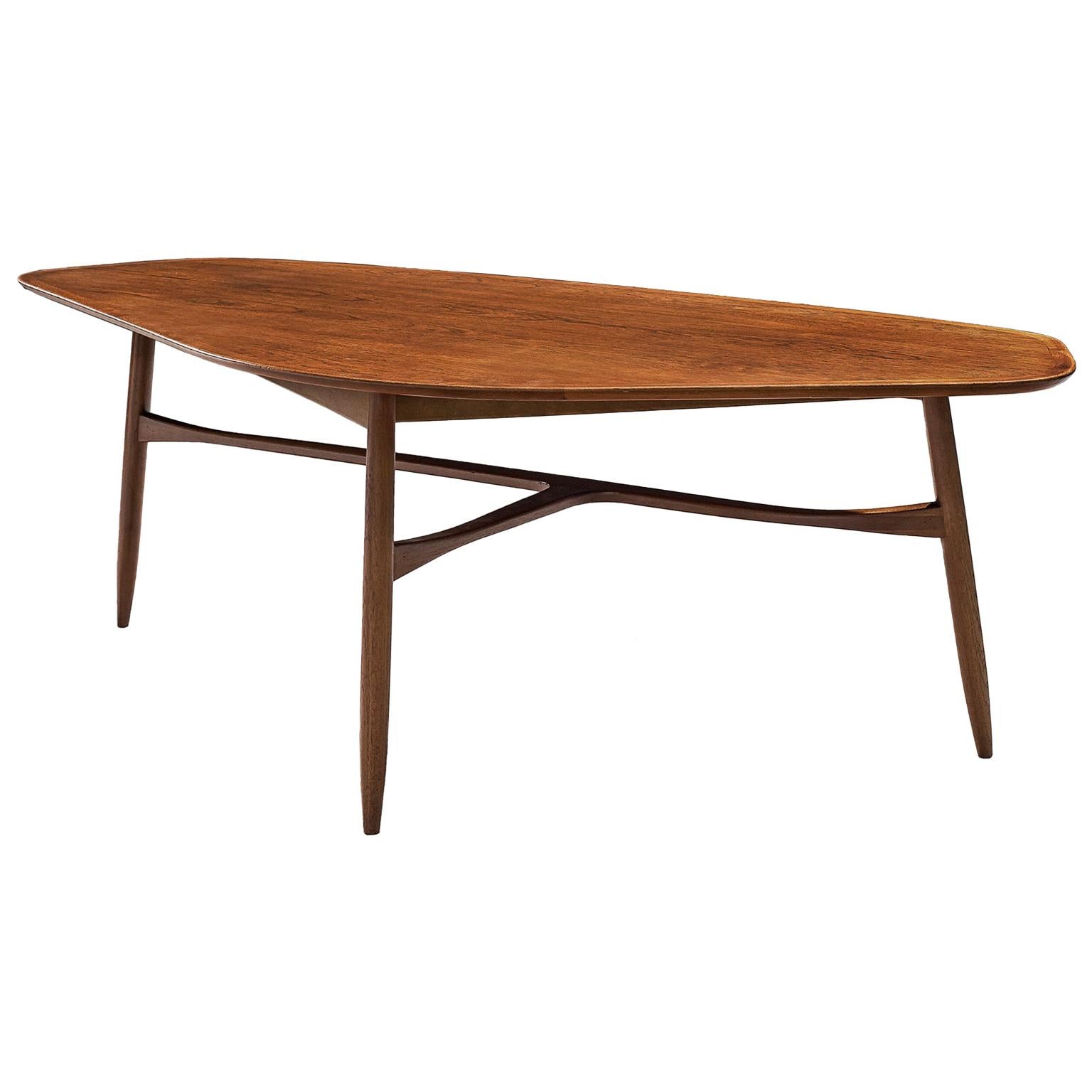 Danish Tripod Coffee Table in Teak