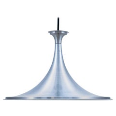 Retro Danish "Trumpet" Metal Ceiling Lamp