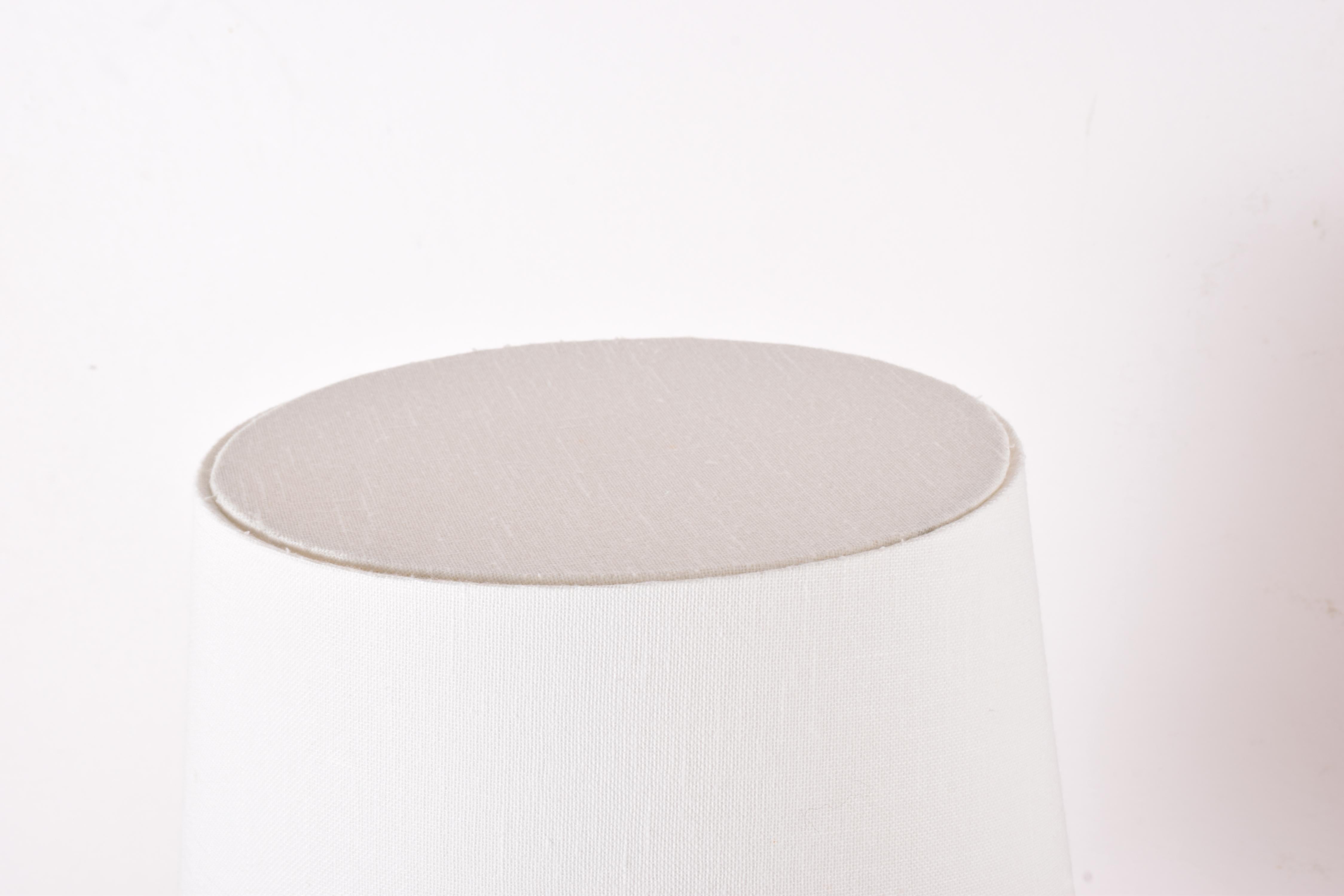 Danish Tue Poulsen Brutalist Stoneware Table Lamp Earth Colors with Shade 1970s In Good Condition For Sale In Silkeborg, Silkeborg