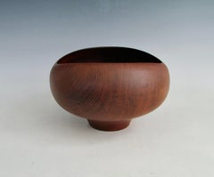 Danish turned teak wood bowl attributed to Finn Juhl