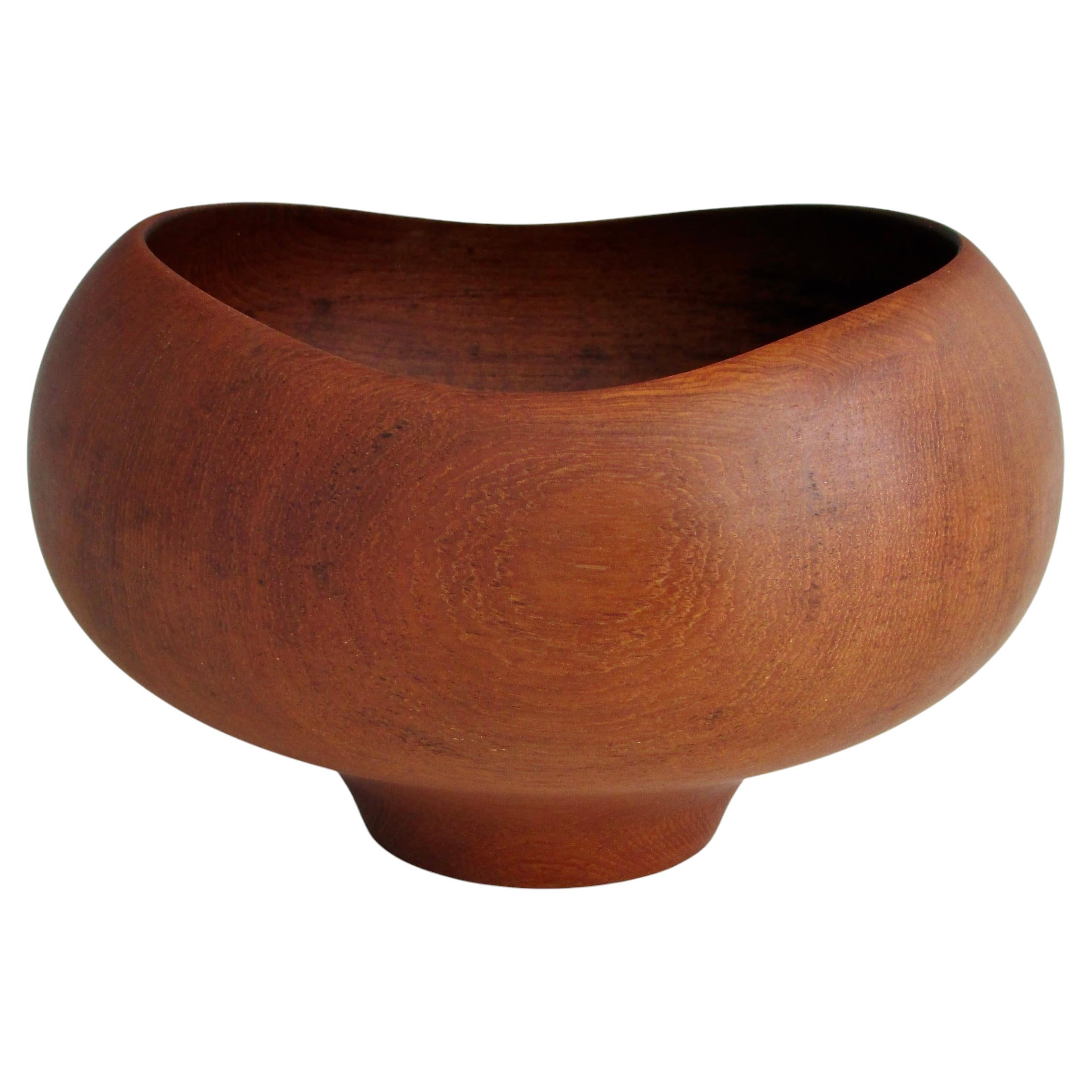 Danish turned teak wood bowl attributed to Finn Juhl