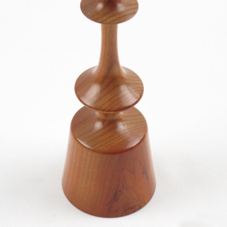 Danish Turned Wood Candleholder Candlestick, a Trio at 1stDibs wood turned candlesticks