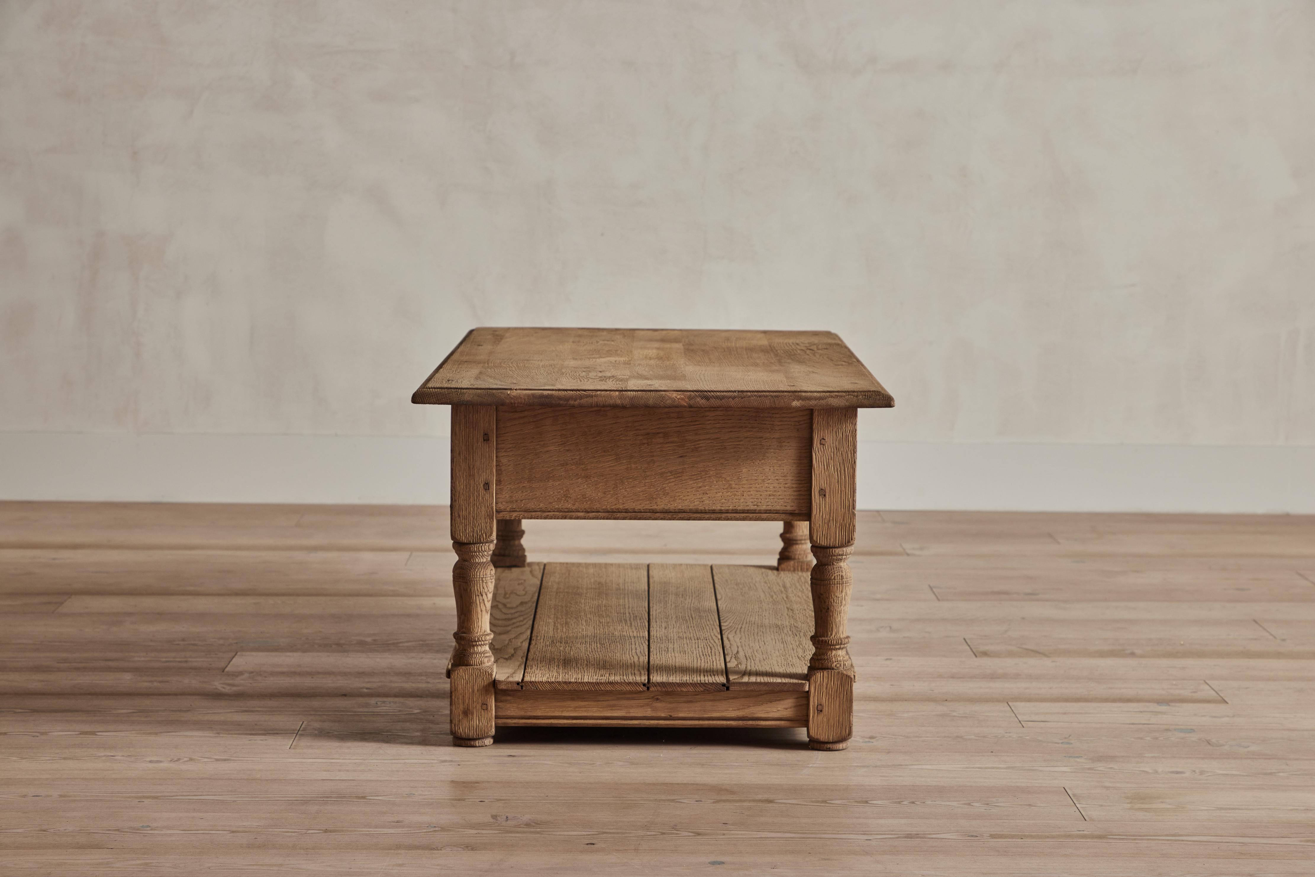 20th Century Danish Turned Wood Coffee Table