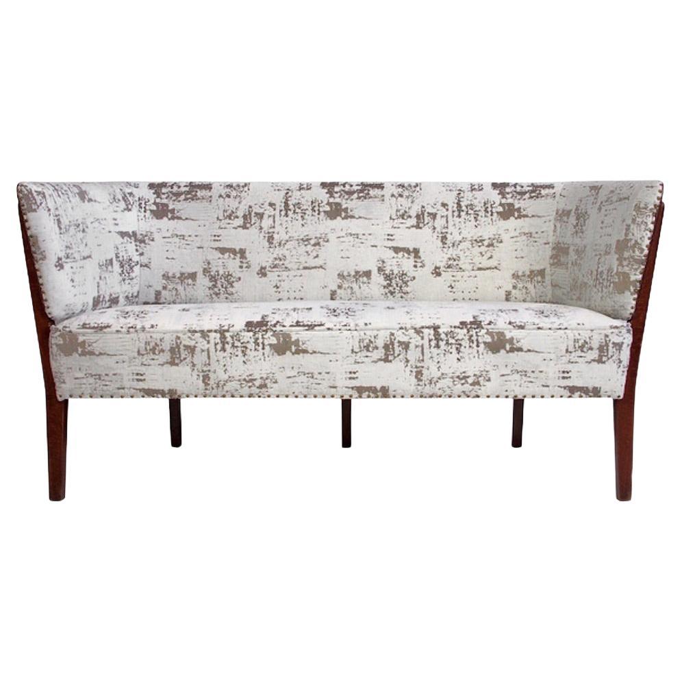 Danish Two Seat Beech Sofa Model 2240 by Fritz Hansen