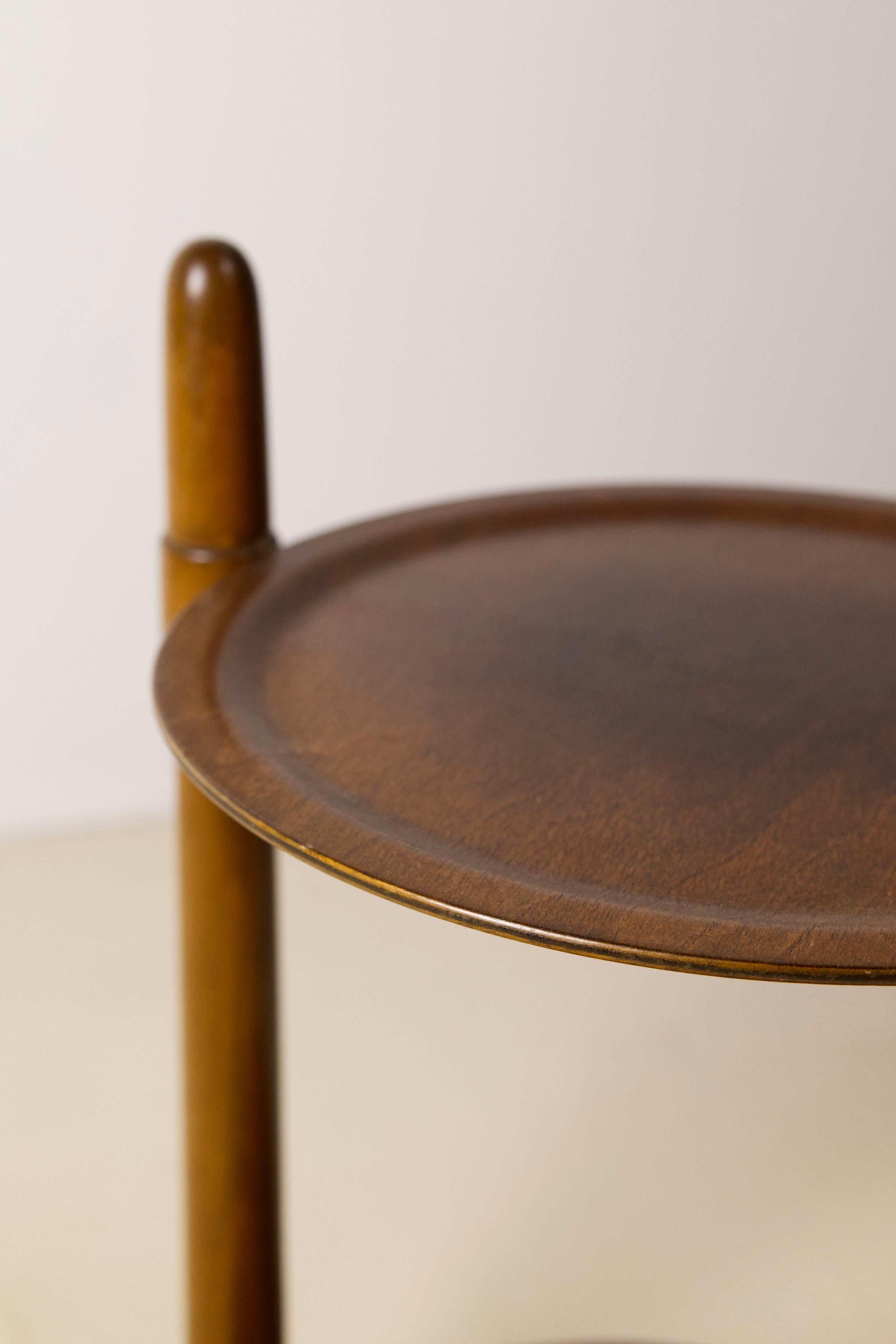 Table d'appoint danoise à deux niveaux par Edmund Jørgensen, années 1950 en vente 2