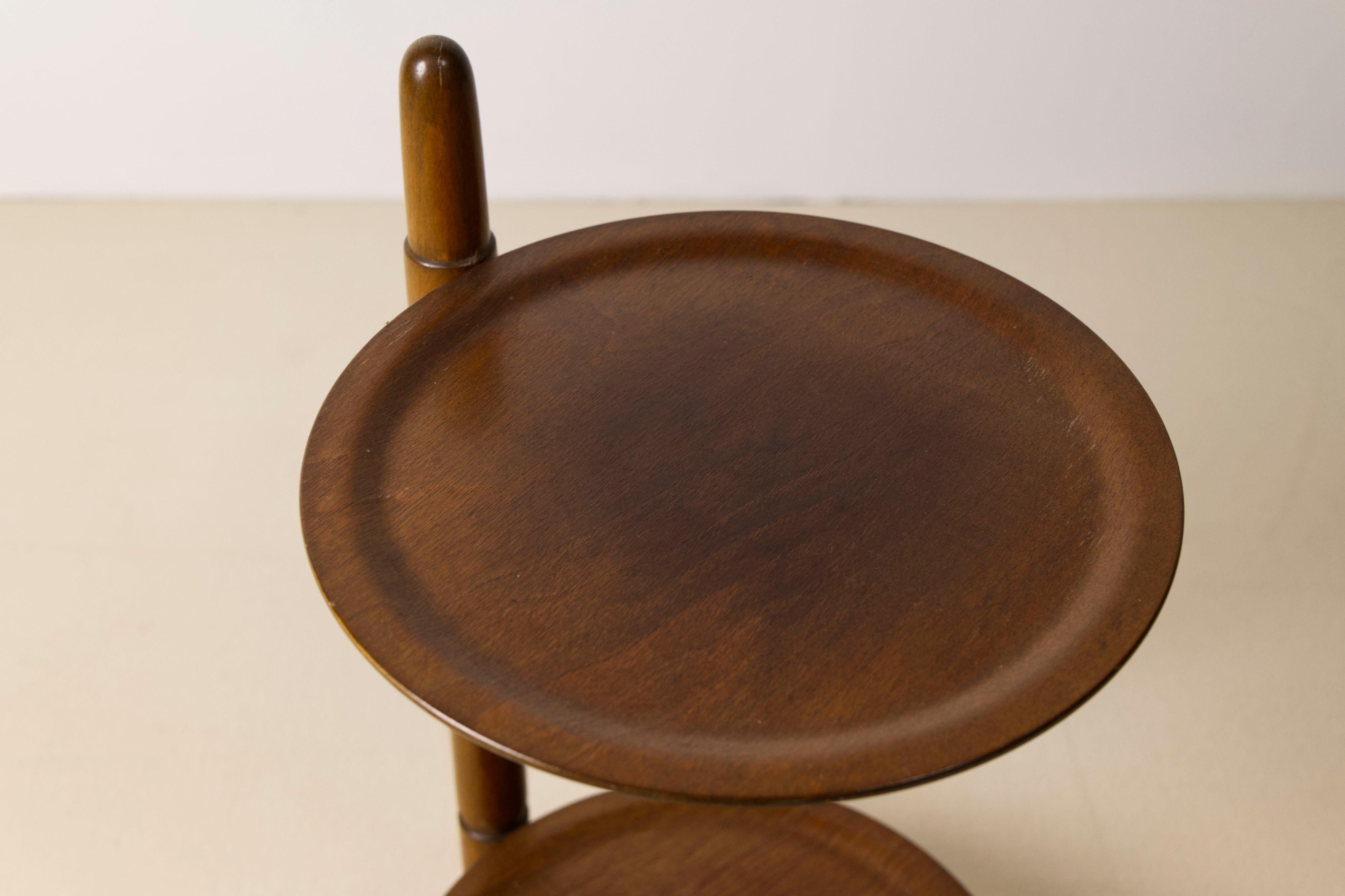 Table d'appoint danoise à deux niveaux par Edmund Jørgensen, années 1950 en vente 3