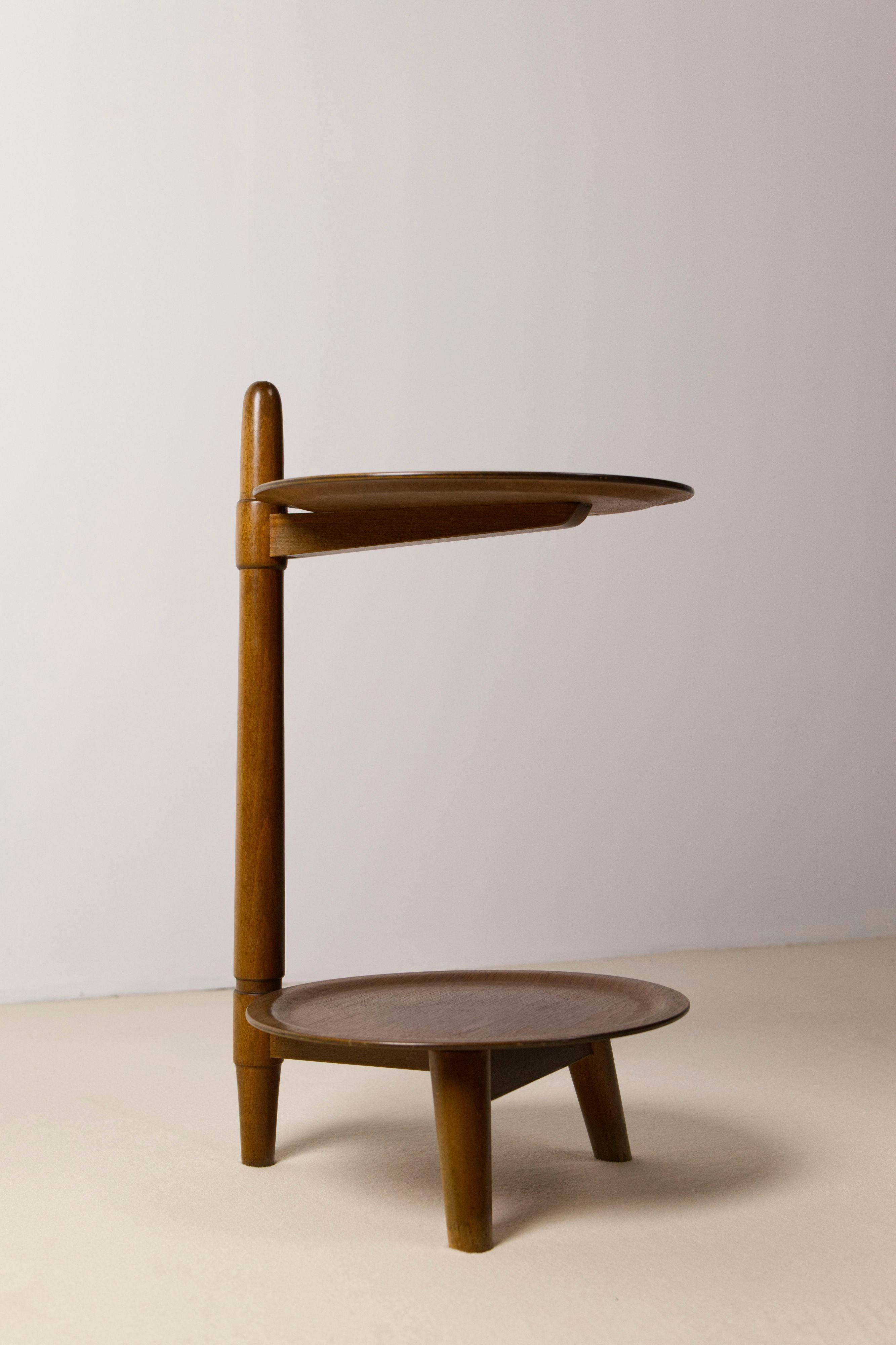 Table d'appoint danoise à deux niveaux par Edmund Jørgensen, années 1950 en vente 6