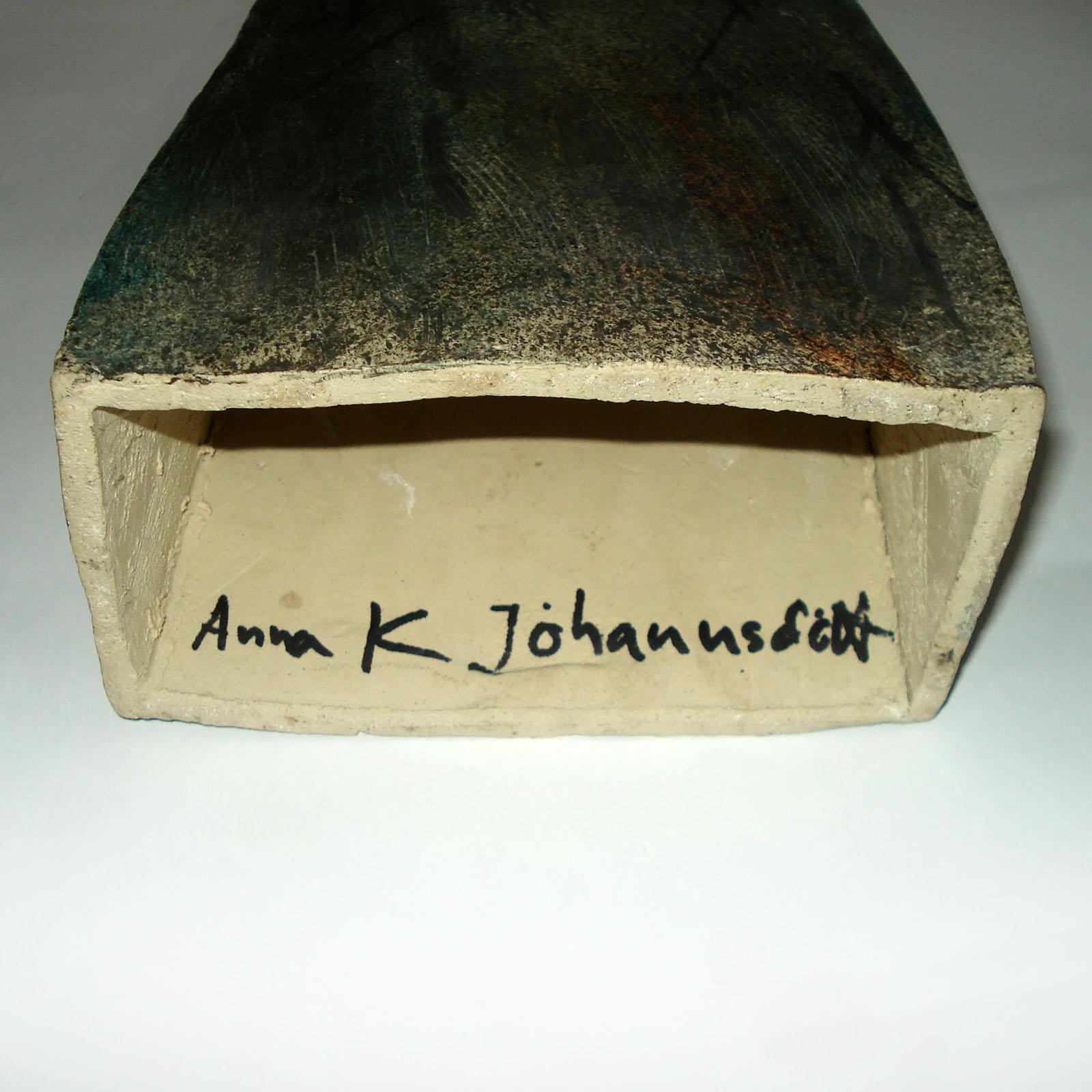 Dänische einzigartige dänische Keramikskulptur von Anna K. Johannsdottir im Angebot 10