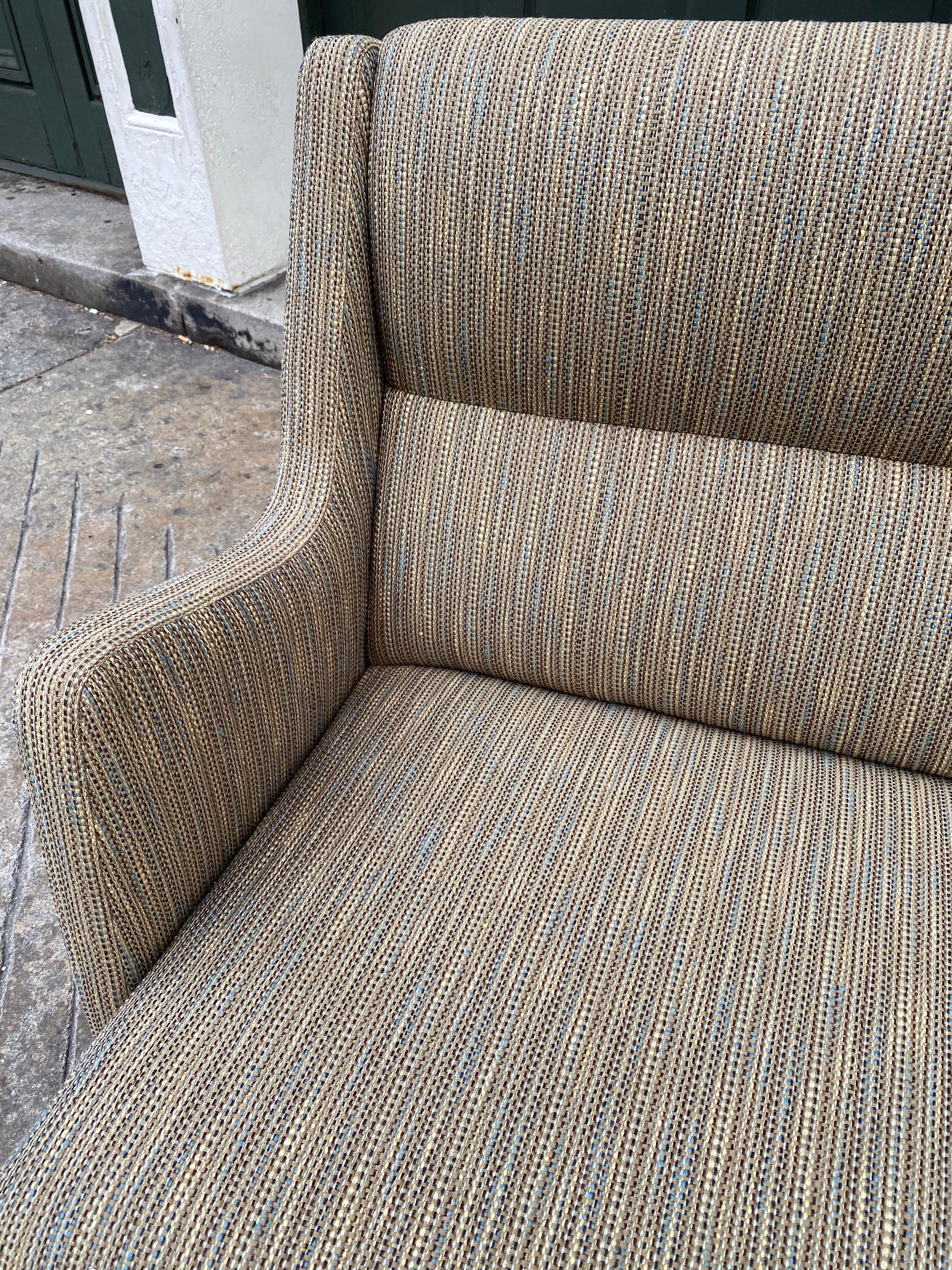 Danish Upholstered Sofa in the Style of Finn Juhl In Good Condition In Philadelphia, PA