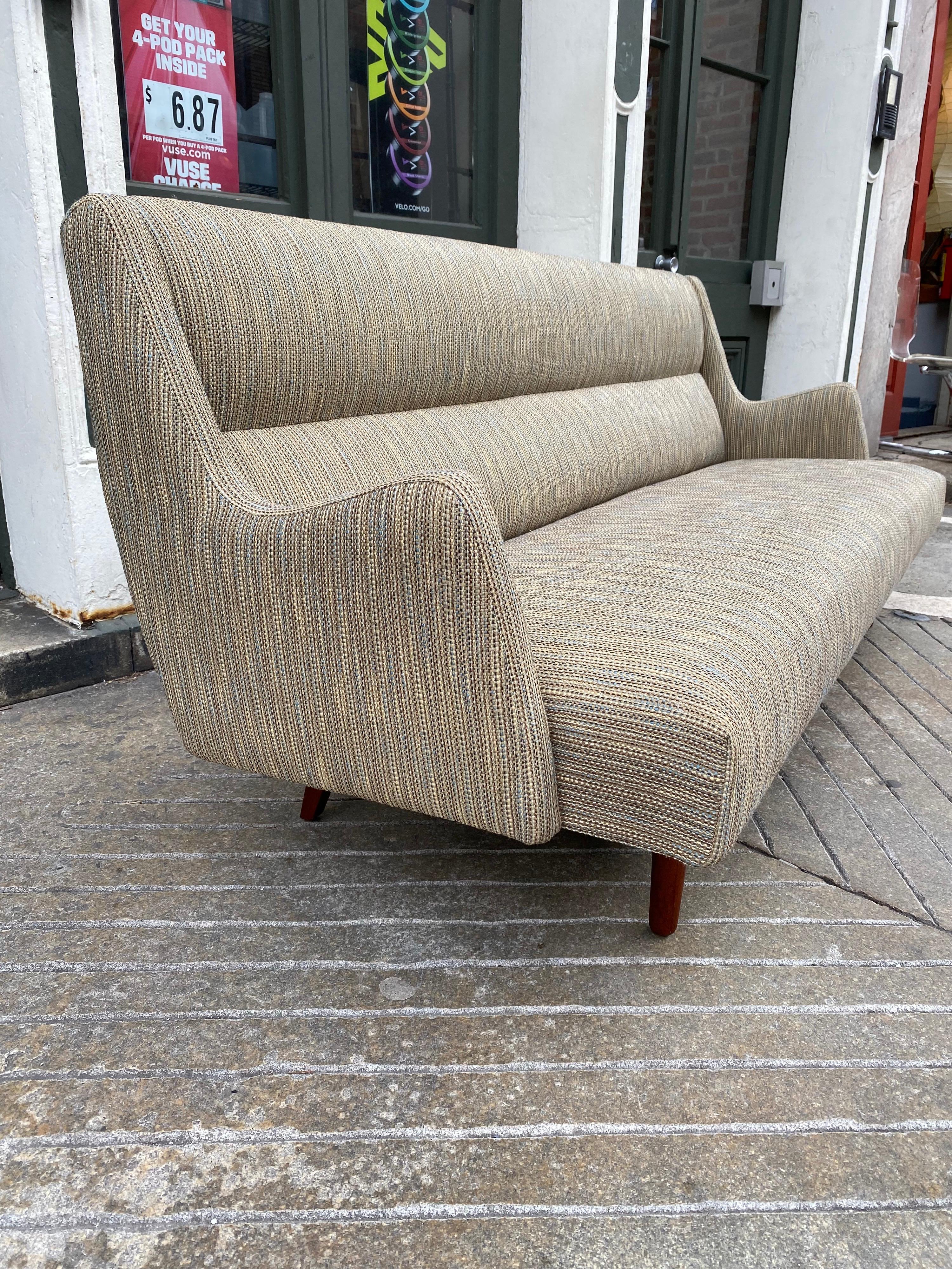 Mid-20th Century Danish Upholstered Sofa in the Style of Finn Juhl