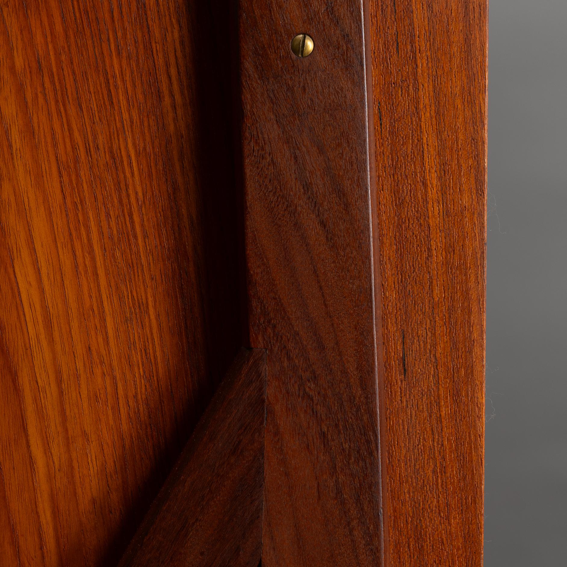 Tavolino da toeletta danese in teak di AG Spejl Kobberbeskyttet, anni '60 in vendita 1