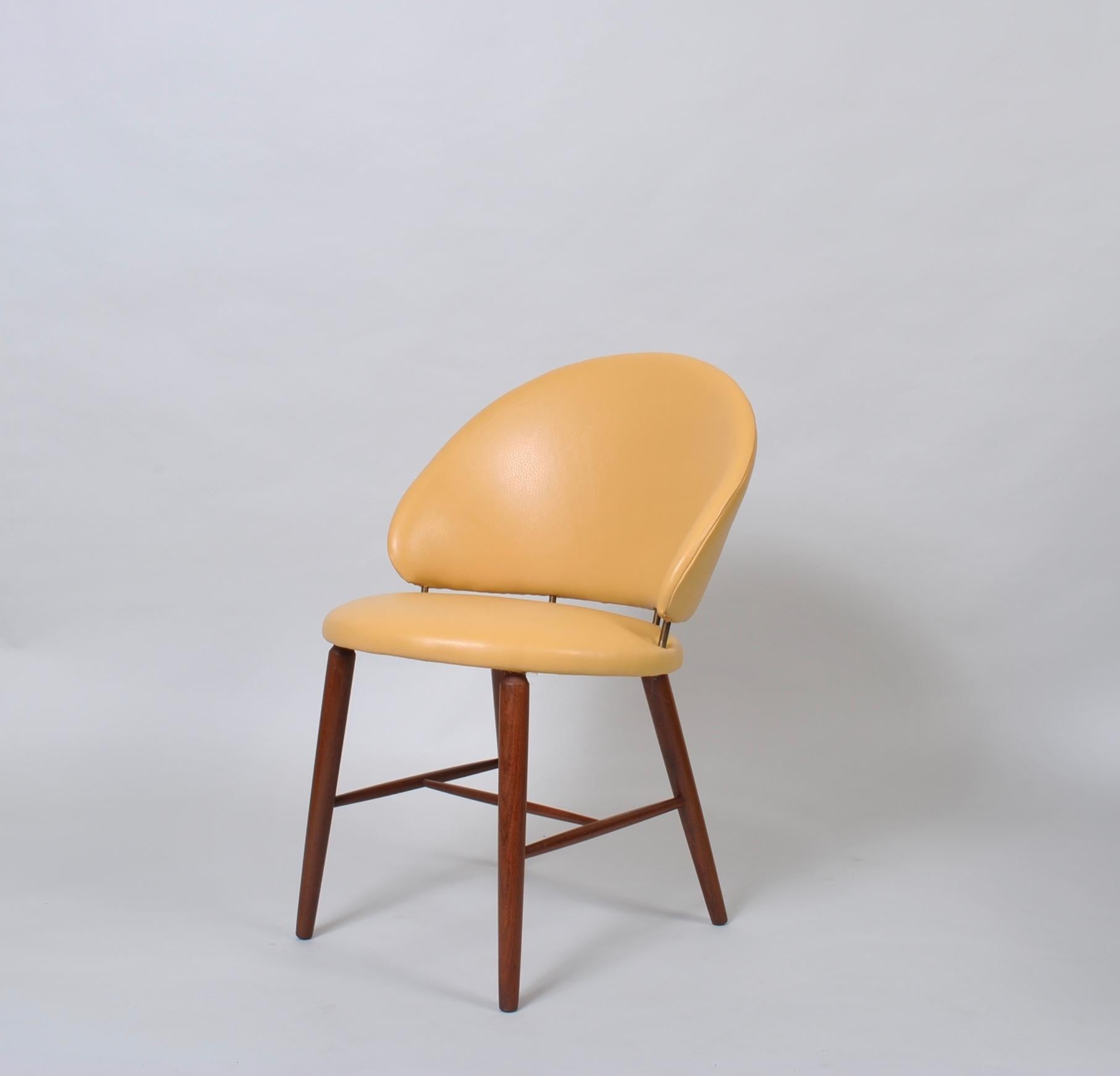Mid-Century Modern Danish Vanity Table and Chair, Svend Aage Madsen